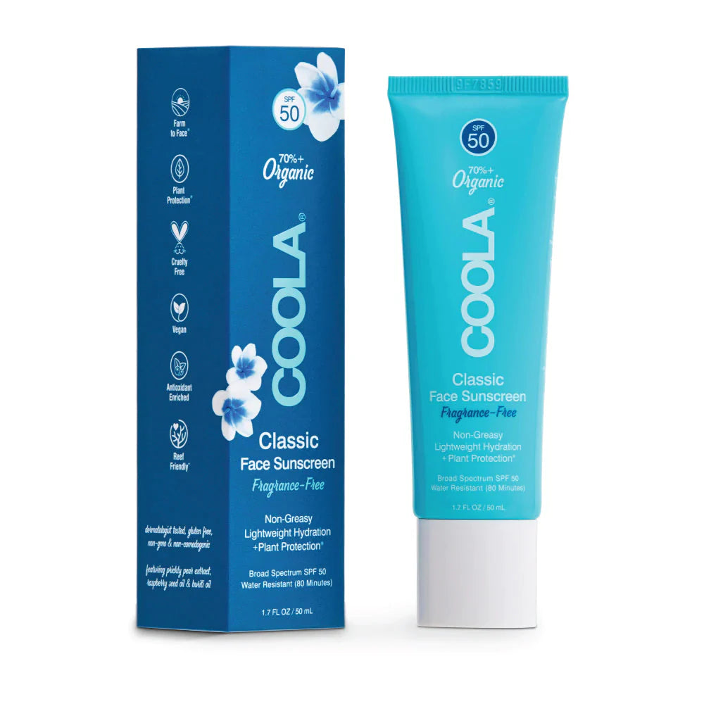 Classic FACE Organic Sunscreen Lotion SPF 50 - Fragrance Free